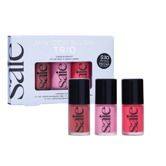 Saie Mini Dew Blush Trio NWT